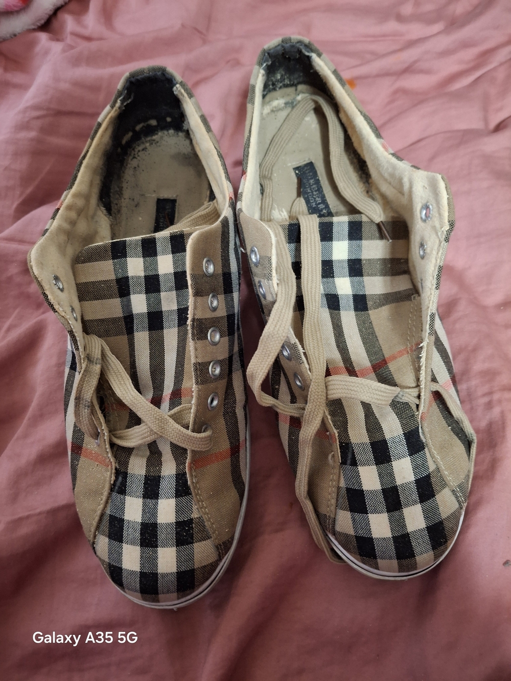 Burberry Cream and Black Sneakers *Project Shoes